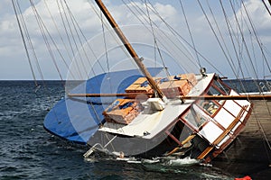 Sinking Schooner photo