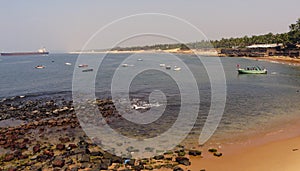 Sinquerim beach in Goa, India