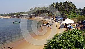 Sinquerim beach in Goa, India
