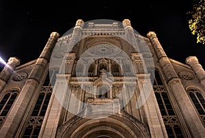 Sint anna church Ghent at night