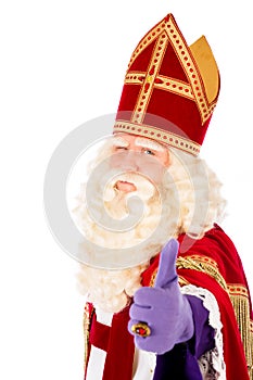 Sint Nicolaas on white background