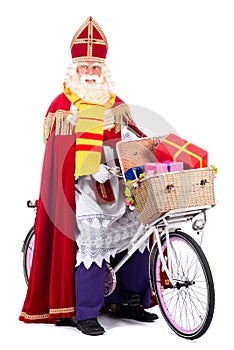 Sinterklaas on a bike