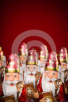 Sinterklaas . Dutch chocolate figurine