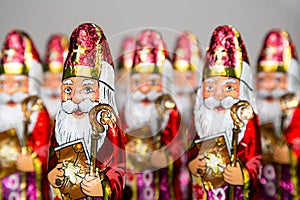 Sinterklaas . Dutch chocolate figurine