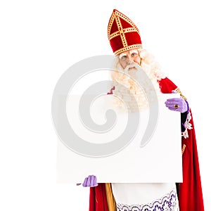 Sinterklaas with empty card