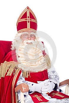 Sinterklaas on his chair