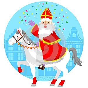 Sinterklaas on his horse