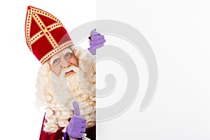 Sinterklaas with whiteboard