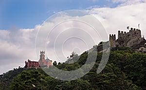 Sintra. Castelo dos Mouros and PalÃÂ¡cio Nacional da Pena photo