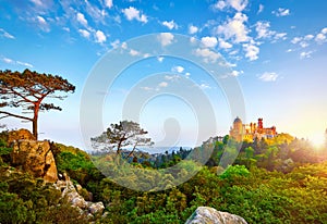 Sintra, Lisbon, Portugal. Palace of Pena