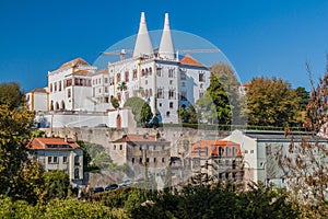 Sintra National Palace (Palacio Nacional de Sintra) in Portug