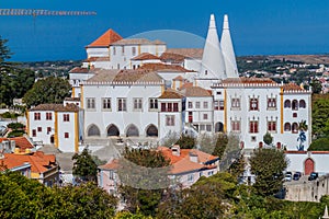 Sintra National Palace (Palacio Nacional de Sintra) in Portug