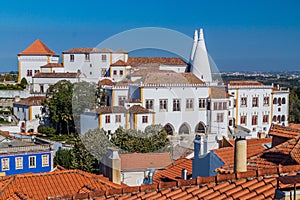 Sintra National Palace (Palacio Nacional de Sintra) in Portug