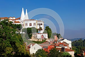 Sintra National Palace ( Palacio Nacional de Sintra ) in Sintra, Portugal