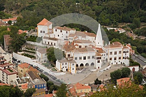 Sintra national Palace is the top view