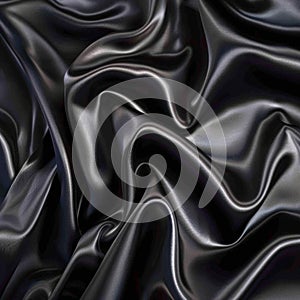 Sinuous satin contours and shadows form a hypnotizing abstract image with an air of mystery and elegance. photo