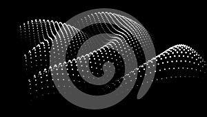 Sinusoidal formula distortion sine wave and waveform. Graph of a 3d function space in three-dimensional coordinates. Science