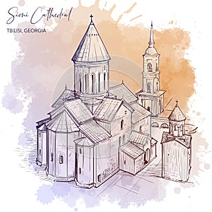 Sioni Cathedral Grunge background