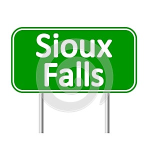 Sioux Falls green road sign