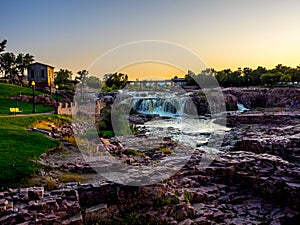 Sioux Falls Park at dusk