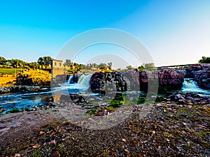 Sioux Falls Park at sunset