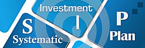 SIP - Systematic Investment Plan Blue Rounded Squares