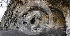 The Sipka cave entrance, the Czech republic