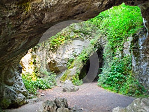 Sipka cave, prehistoric archeological site. Neanderthal man remains was found there. Stramberk, Moravia, Czech Republic