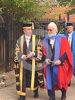 Sir Billy Connolly, receiving an honorary degree from University of Strathclyde