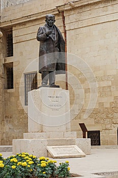 Sir Paul Boffa statue, Valletta, Malta