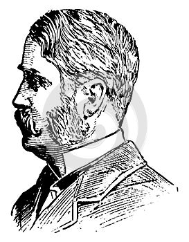 Sir William S. Gilbert, vintage illustration