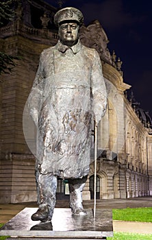 Sir Winston Churchill Statue in Paris