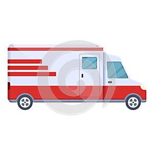Siren ambulance icon cartoon vector. Emergency car