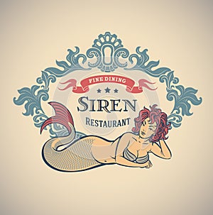 Siren - fine dining restautant label