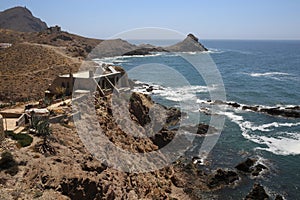 The sirens reef in the Cabo de Gata