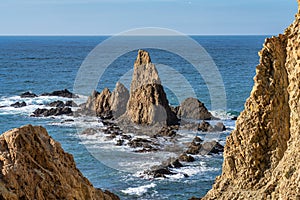 Sirens Reef located in the Cabo de Gata Nijar park, Almeria Spain