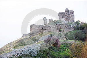 Siria Medieval Fortress in Arad County, Romania. photo
