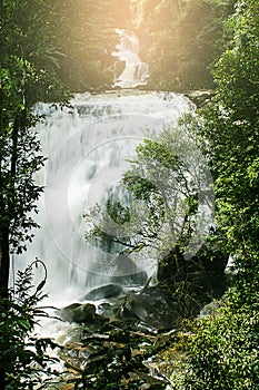 Sirithan waterfall in Doi Inthanon , Chomthong chaingmai Thaland