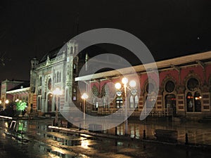 Sirkeci railway station historic architecture, last station of the Orient Express in Istanbul