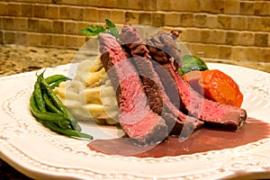 Sirloin with Port Wine Sauce