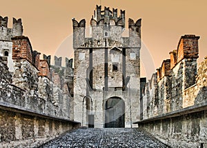 Sirmione castle gates