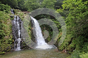 Sirogane waterfalls in Ginzan hotspring