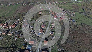 Sisak Romani village aerial