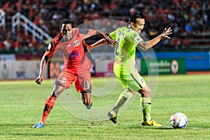 SISAKET THAILAND-SEPTEMBER 12: Adefolarin Durosinmi of Sisaket F