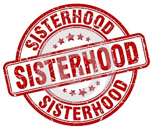 sisterhood red stamp