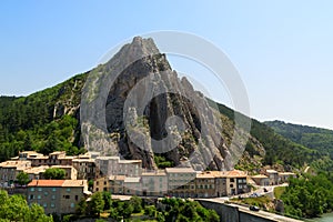 Sisteron charming medieval town in the province Alpes-de-Haute-P