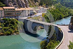 Sisteron charming medieval town in the province Alpes-de-Haute-P