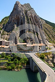 Sisteron charming medieval town in the province Alpes-de-Haute-P