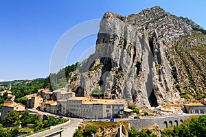 Sisteron charming medieval town in the province Alpes-de-Haute-P