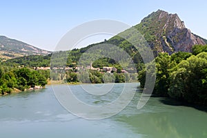 Sisteron charming medieval town in the province Alpes-de-Haute-P